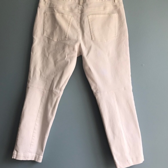 tibi Calypso Paint Splatter Print Cropped Jean Pants. Size 29 - Picture 3 of 4